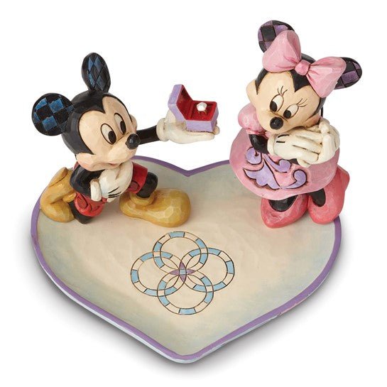 Disney Traditions A MAGICAL MOMENT Mickey and Minnie with Ring Box