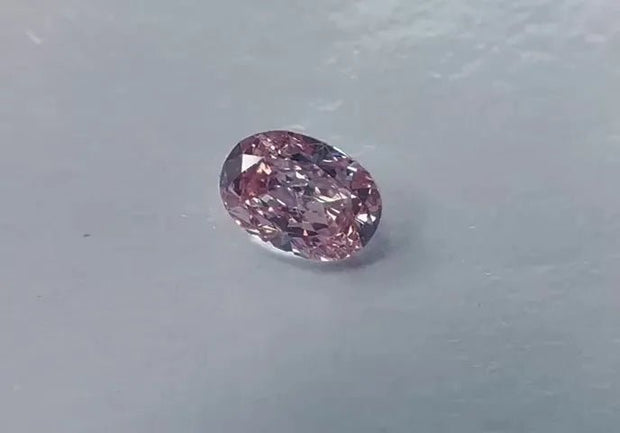 0.50ct Oval Natural Diamond (Fancy Pink, Clarity SI1, GIA) - Robson's Jewelers