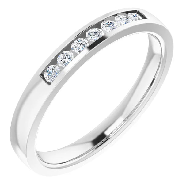 14K White 1.75 mm Round Anniversary Band Mounting - Robson's Jewelers