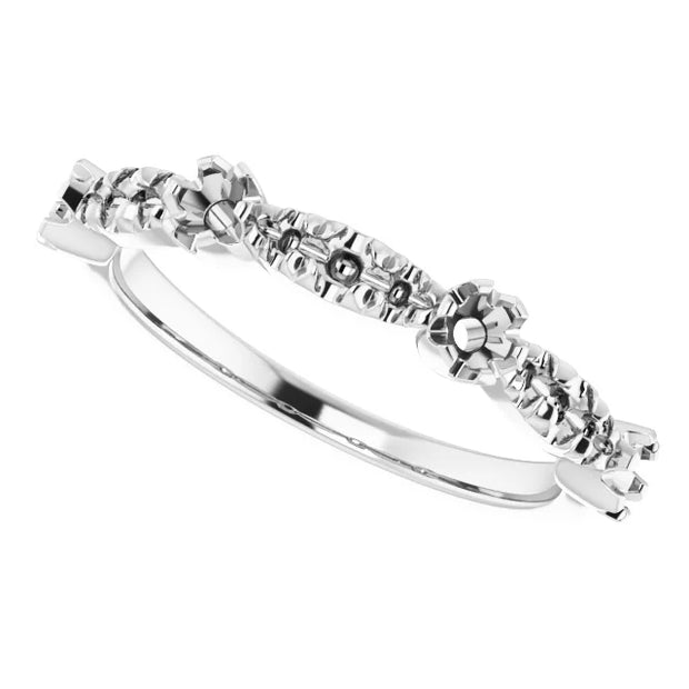 14K White 1/3 CTW Natural Diamond Anniversary Band