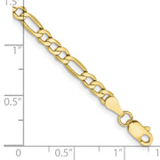 10k 3.5mm Semi - Solid Figaro Chain - Robson's Jewelers