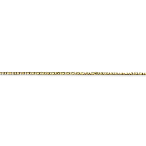 10k 1mm Box Chain - Robson's Jewelers