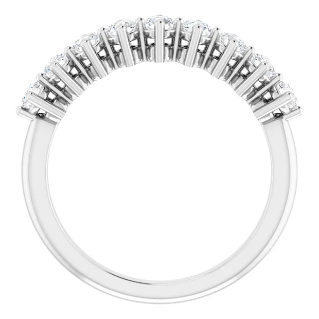 14K White 2.5 mm Round Anniversary Band Mounting - Robson's Jewelers