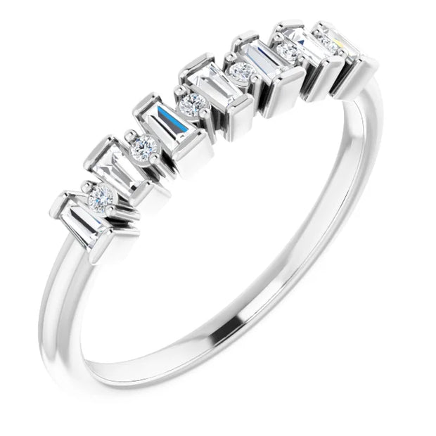 14K White 1/4 CTW Natural Diamond Anniversary Band - Robson's Jewelers