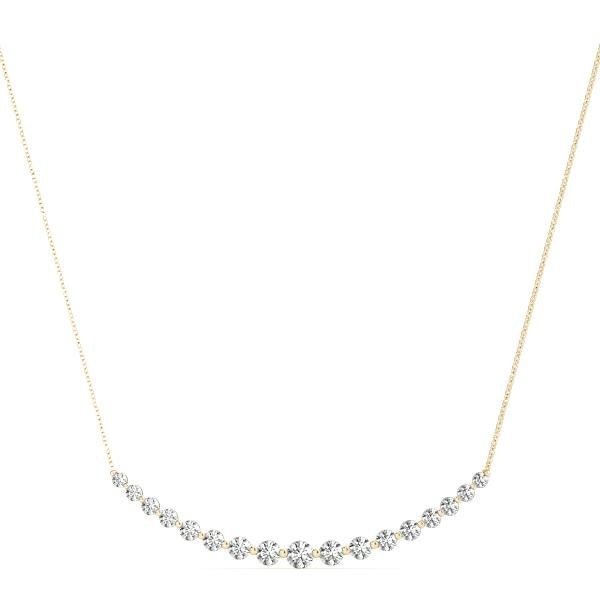 1.50 ct. tw. Lab Diamond Gradient Bar Necklace - Robson's Jewelers