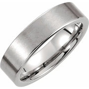 Tungsten 6 mm Flat Satin Band Size 10 - Robson's Jewelers