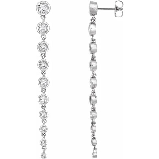 14K White 2 CTW Lab-Grown Diamond Earrings