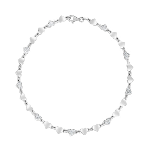 Silver Heart Chain Anklet - Robson's Jewelers