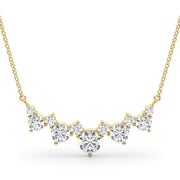 Alternating Round Lab Diamond Bar Necklace - Robson's Jewelers