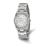 Pre-owned Independently Certified Rolex Steel/18kw Diamond Datejust Watch - Robson's Jewelers