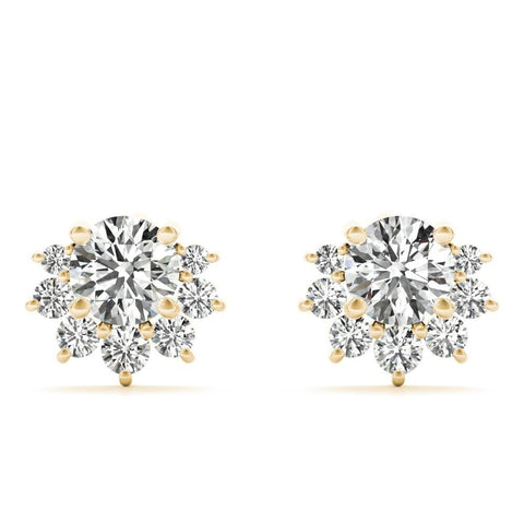 Cluster Lab Diamond Earrings - Robson's Jewelers