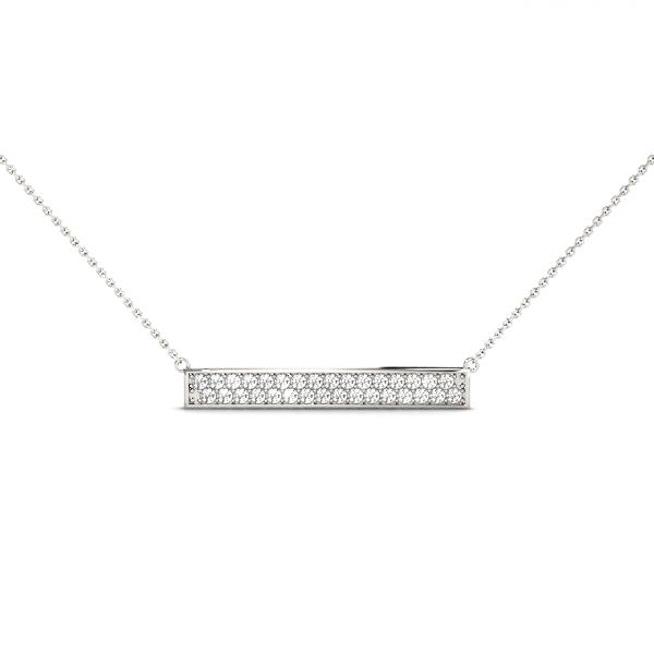 Double Row Lab Diamond Bar Necklace - Robson's Jewelers