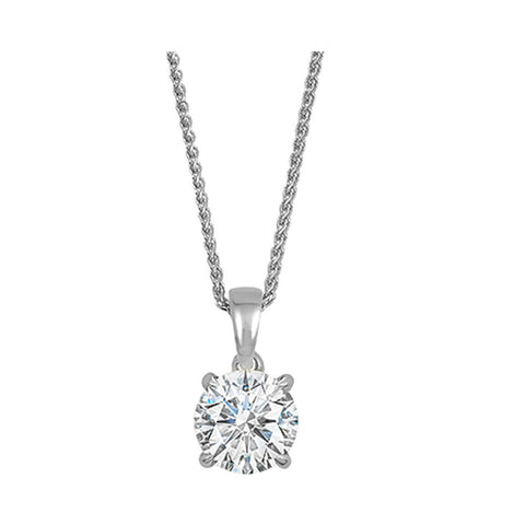 14Kt White Gold Diamond 1/3Ctw Pendant