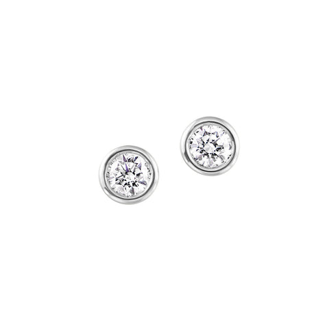 14Kt White Gold Diamond 1Ctw Earring