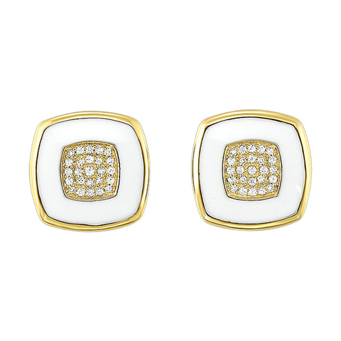 10Kt Yellow Gold Diamond 1/10Ctw Earring