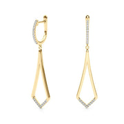 Lab Diamond Accented Fashion Drop Earrings - Robson's Jewelers