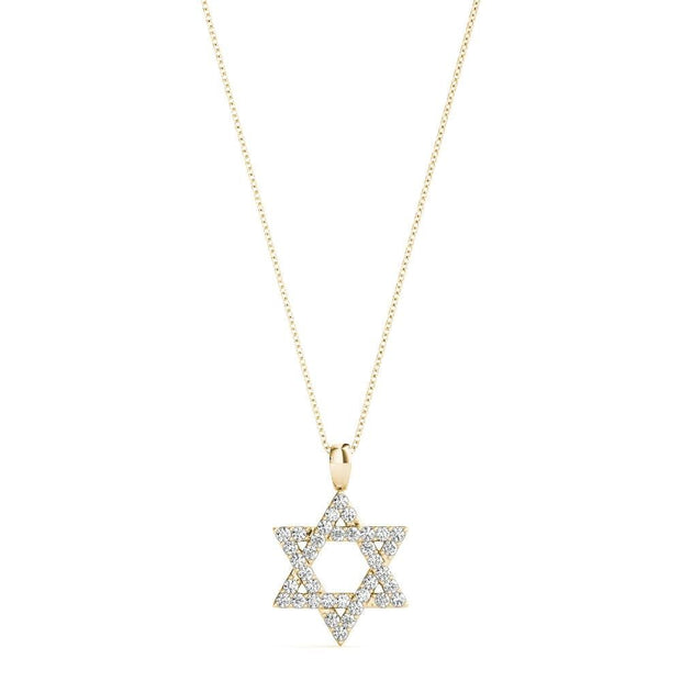 Lab Diamond Star of David Necklace - Robson's Jewelers