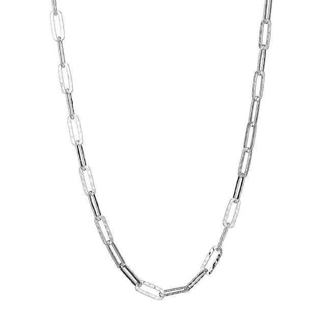 Hammered Paperclip Chain