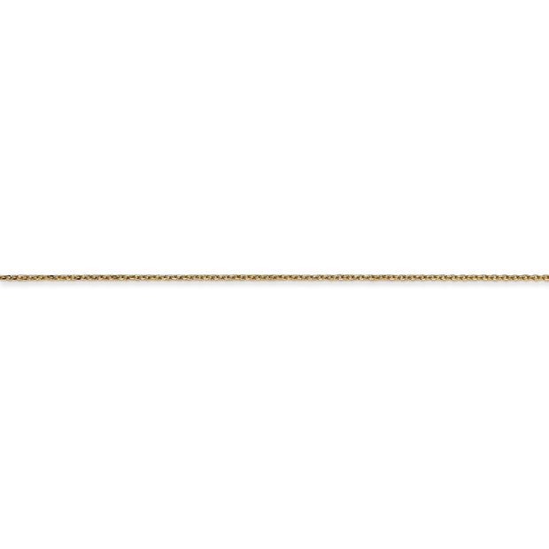 14k .6mm D/C Round Open Link Cable Chain - Robson's Jewelers