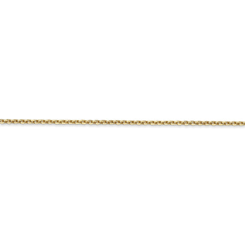 14k 1.45mm D/C Cable Chain - Robson's Jewelers