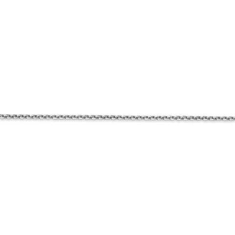 14k WG 1.45mm D/C Cable Chain - Robson's Jewelers