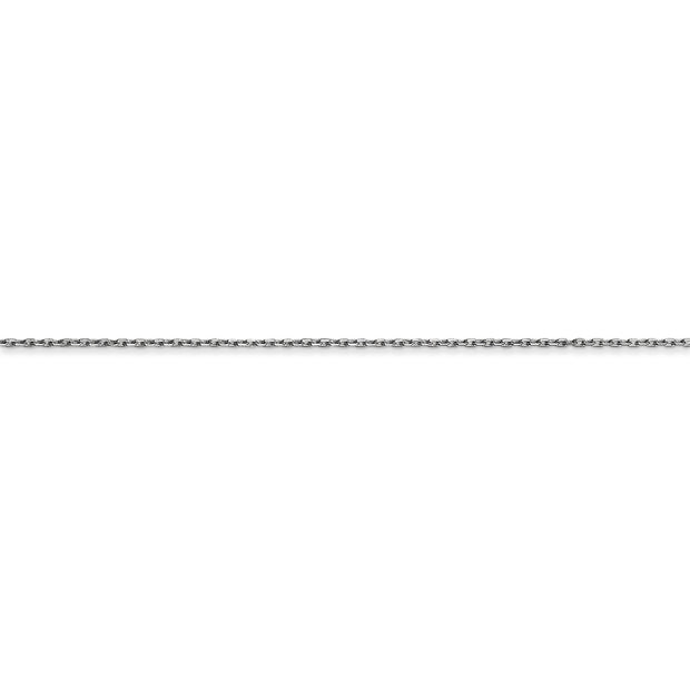 14k WG .8mm D/C Cable with Lobster Clasp Chain - Robson's Jewelers