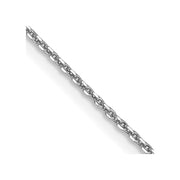 14k WG .9mm D/C Round Open Link Cable Chain - Robson's Jewelers