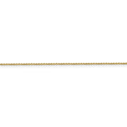14k .9mm D/C Round Open Link Cable Chain - Robson's Jewelers