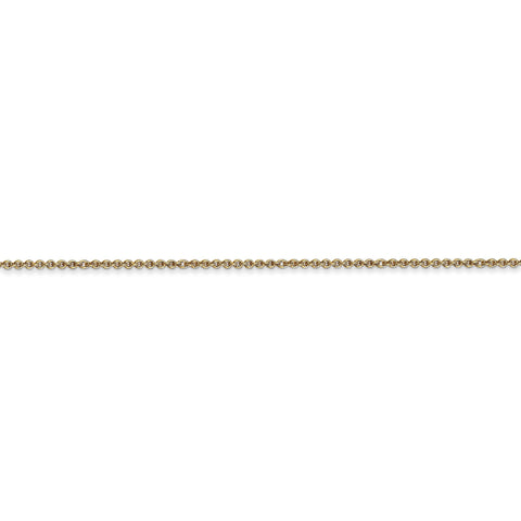 14k 1mm Round Open Link Cable Chain - Robson's Jewelers