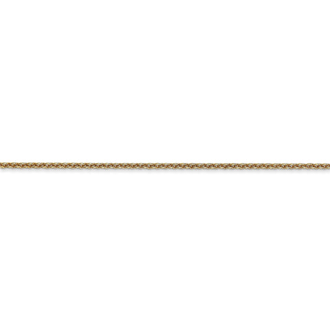 14k 1.4mm Round Open Link Cable Chain - Robson's Jewelers