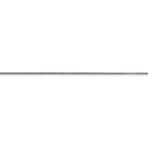 14k WG .9mm Cable with Lobster Clasp Chain - Robson's Jewelers