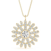 Radiant Starburst Lab Diamond Necklace - Robson's Jewelers