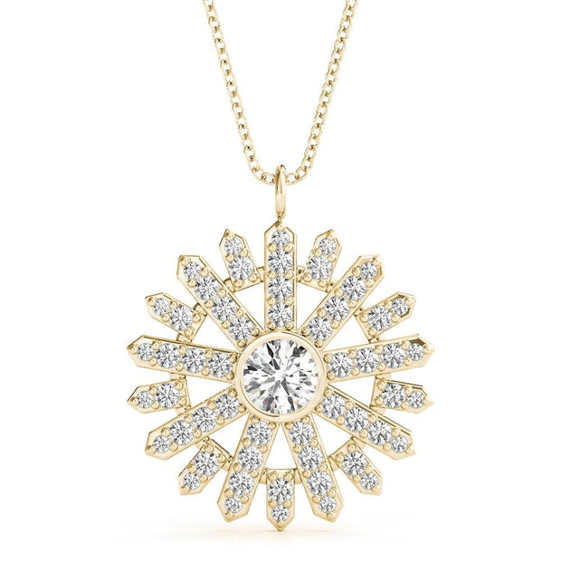 Radiant Starburst Lab Diamond Necklace - Robson's Jewelers