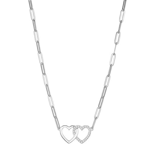 Rhodium Paperclip Chain