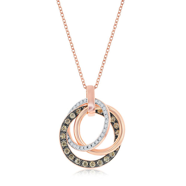 Le Vian Chocolatier� Pendant featuring 1/2 cts. Chocolate Diamonds�, 1/6 cts. Vanilla Diamonds� set in 14K Strawberry Gold� - Robson's Jewelers