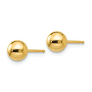 14k Polished 5mm Ball Post Earrings - Robson's Jewelers