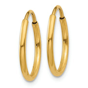 14k 1.25mm Endless Hoop Earring - Robson's Jewelers