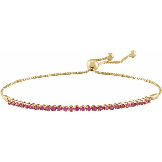 Le Vian Natural Ruby Bracelet 3/4 ct tw Diamonds 14K Strawberry Gold 7