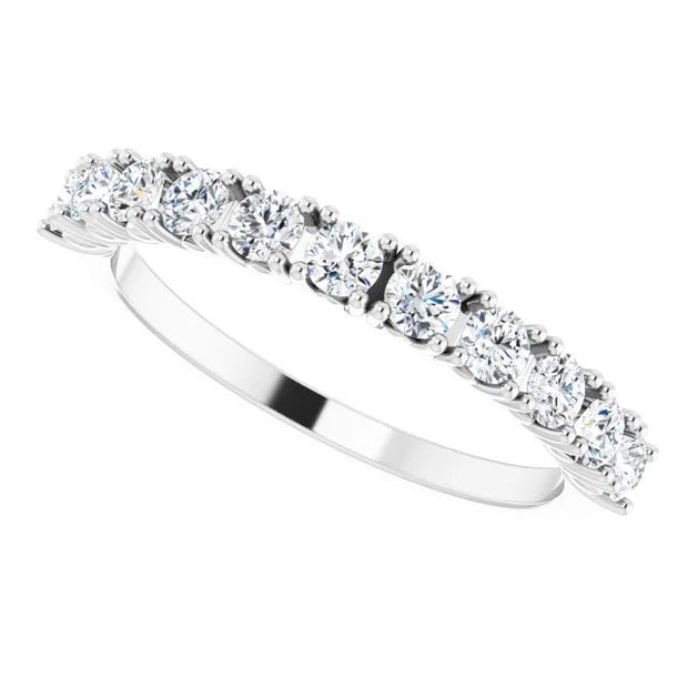 14K White 5/8 CTW Natural Diamond Anniversary Band - Robson's Jewelers