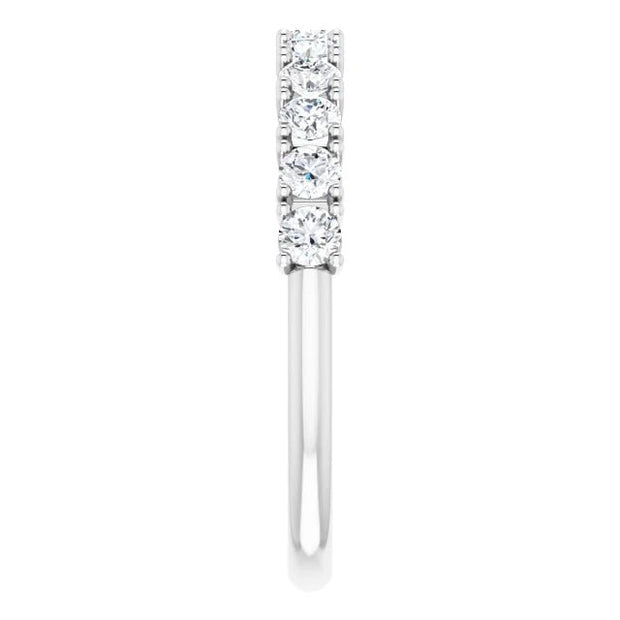 14K White 5/8 CTW Natural Diamond Anniversary Band - Robson's Jewelers