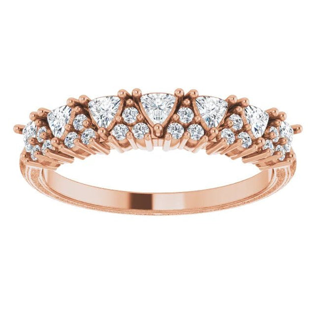 14K Rose 1/2 CTW Natural Diamond Anniversary Band - Robson's Jewelers