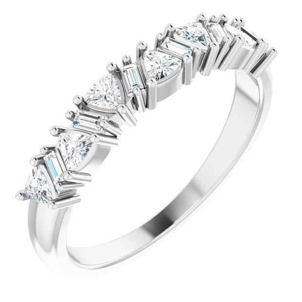 14K White 3/8 CTW Natural Diamond Anniversary Band - Robson's Jewelers