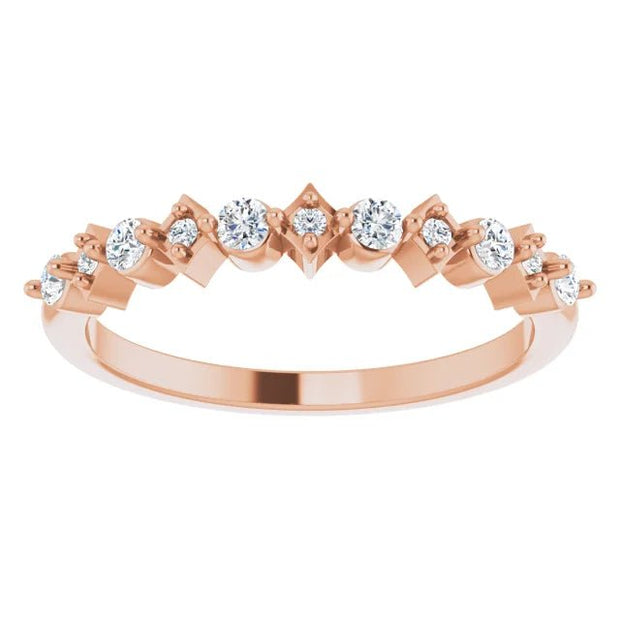 14K Rose 1/5 CTW Natural Diamond Anniversary band - Robson's Jewelers