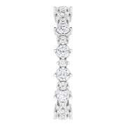 14K White 1 CTW Natural Diamond Eternity Band Size 7 - Robson's Jewelers