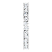 14K White 3/4 CTW Natural Diamond Eternity Band Size 7 - Robson's Jewelers