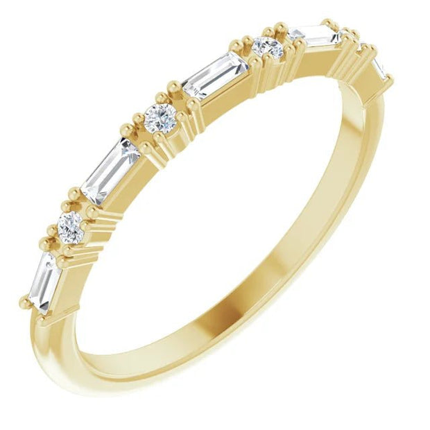 14K Yellow 1/5 CTW Natural Diamond Anniversary Band - Robson's Jewelers