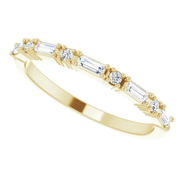 14K Yellow 1/5 CTW Natural Diamond Anniversary Band - Robson's Jewelers