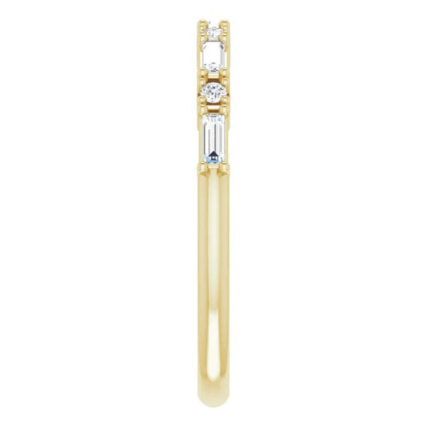 14K Yellow 1/5 CTW Natural Diamond Anniversary Band - Robson's Jewelers