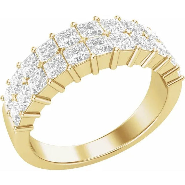 14K Yellow 2 CTW Lab-Grown Diamond Anniversary Band - Robson's Jewelers