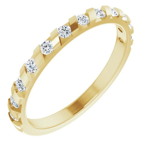 14K Yellow 1.8 mm Round Anniversary Band Mounting - Robson's Jewelers